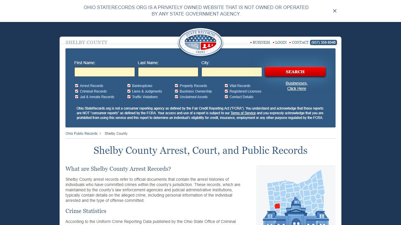 Shelby County Arrest, Court, and Public Records